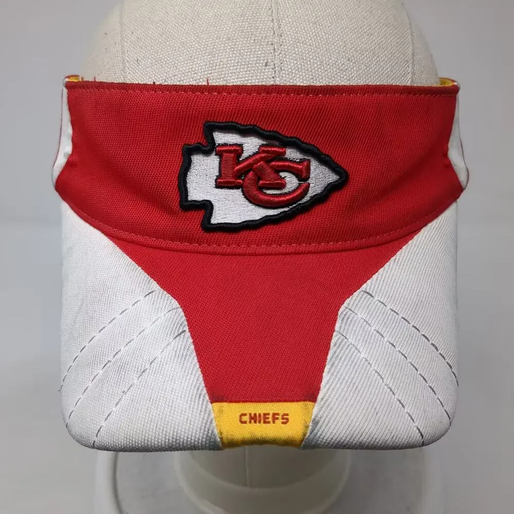 Kansas City Chiefs NFL Reebok Visor Red White One Size Authentic Sideline